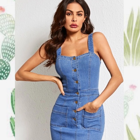 shein denim dresses